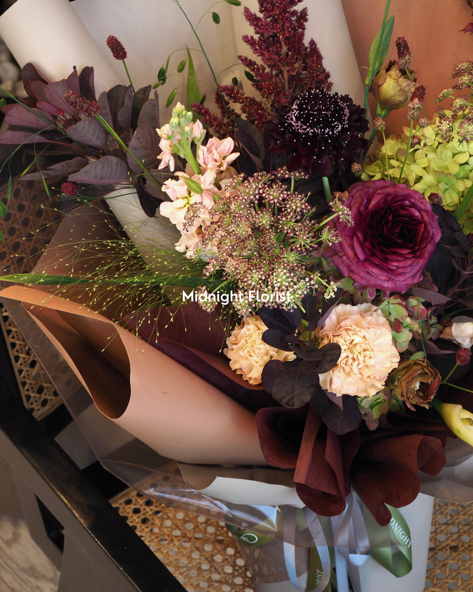 Burgundy and Olive