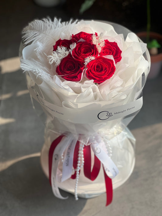 Preserved Rose Bouquet - Red Rose